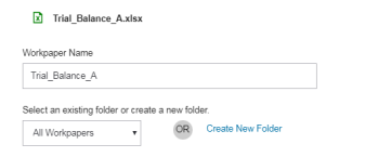 Screen capture showing the folder options.
